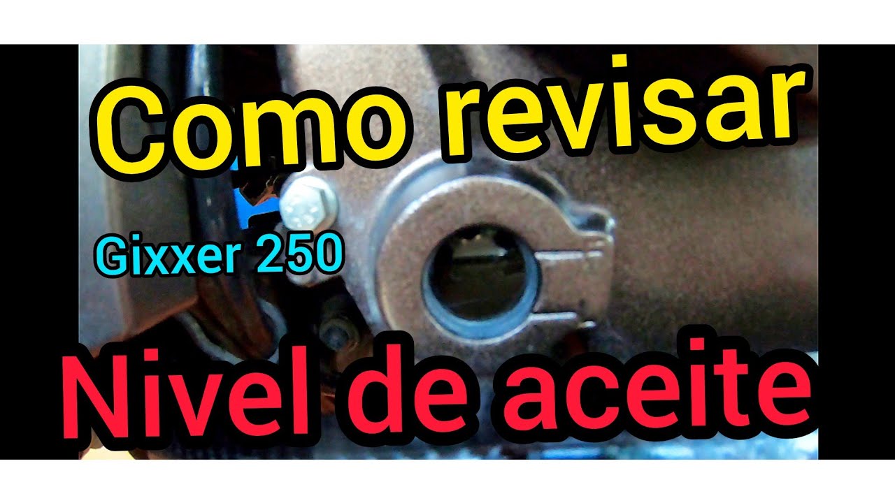 Gixxer 250 🚫 como revisar nivel de aceite, forma correcta