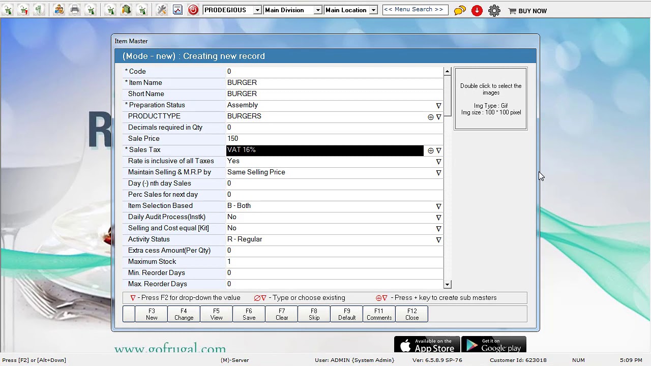 How to Create Item in Item Master RPOS 6.5