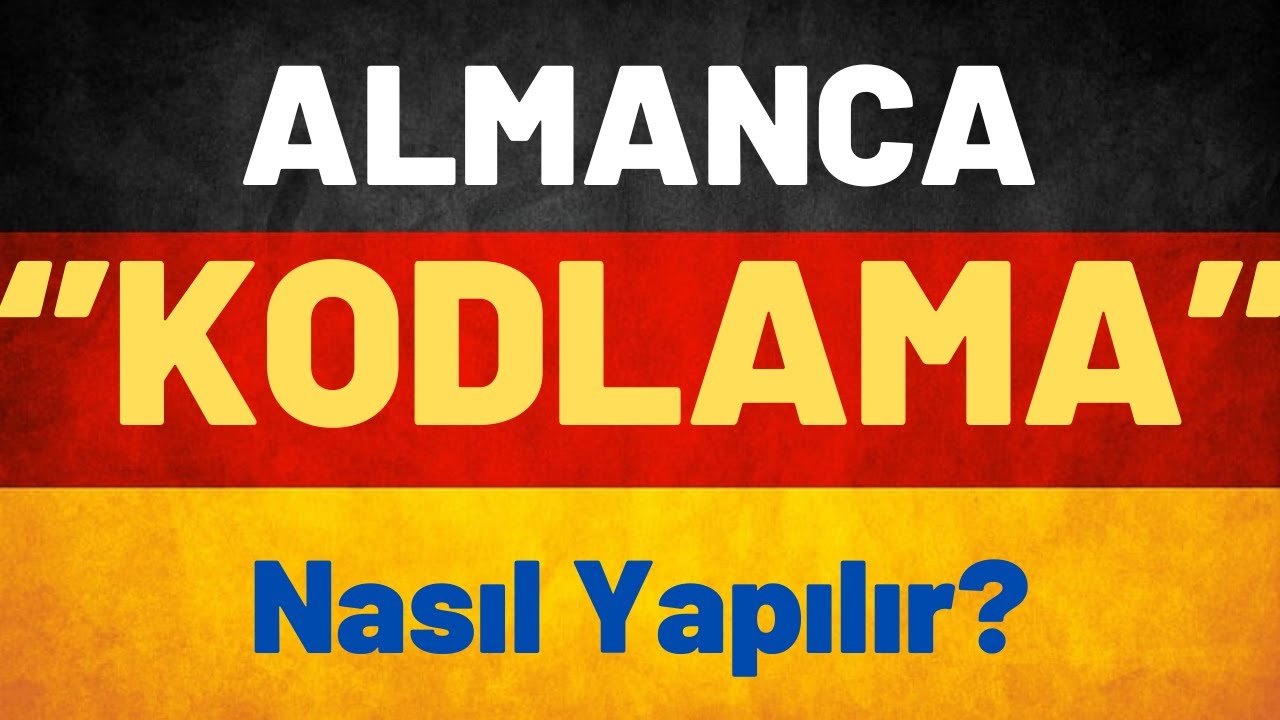 Ders 11 / Almanca Kodlama #deutschkurs #deutsch #deutschlernen #almancaöğreniyorum #almancaa1