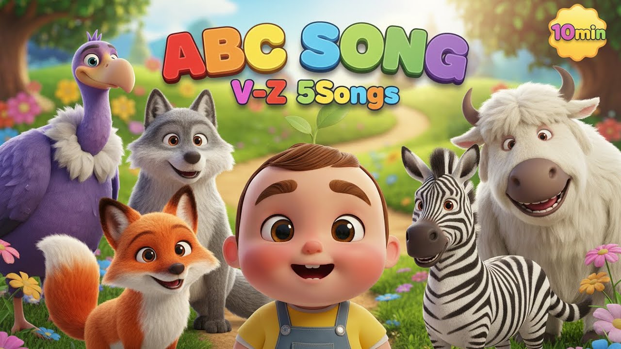 Alphabet Songs V to Z Collection 🎵 | Phonics & Nursery Rhymes for Toddlers & Kids