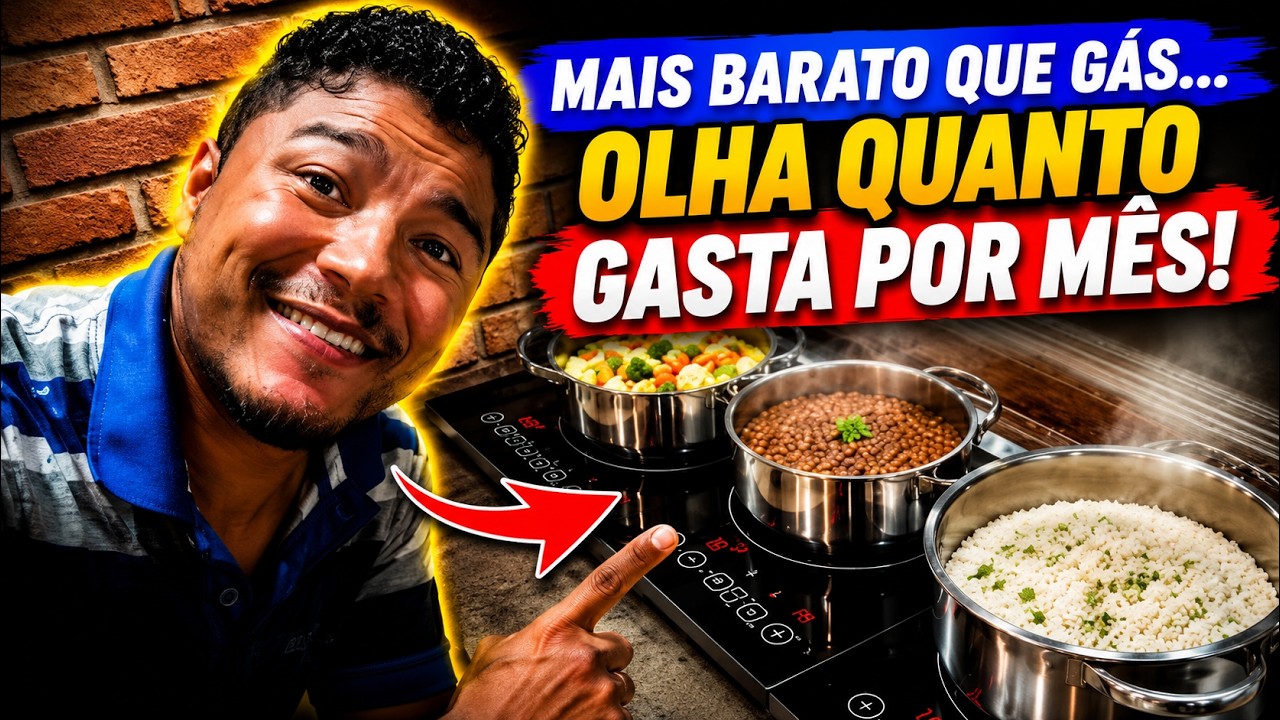 QUANTO CUSTA POR MES COZINHAR NO FOGÃO DE INDUNÇÃO. VIDEO NA PRATICA, FIZEMOS A JANTA VIDEO COMPLETO