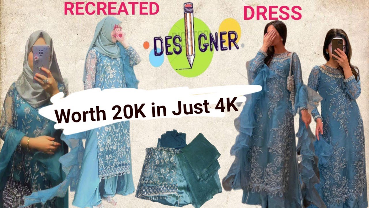 Designer Dress || Recreated Designer Dress from Scratch Worth 20k In Just 4k || Aamnacreativestyle