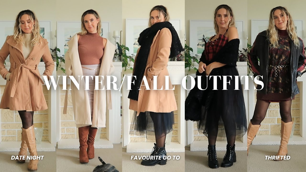 Favourite WINTER + FALL Outfits | Styling Thrifted Outfits