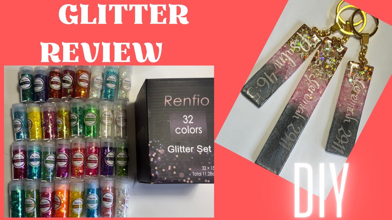 How to Make a Resin Keychain with Renfio Chunky Glitter
