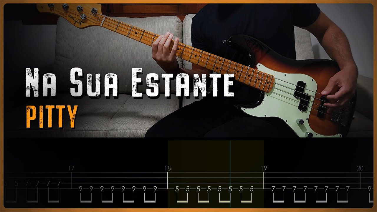 PITTY - Na Sua Estante | Bass Cover and Play Along Tabs
