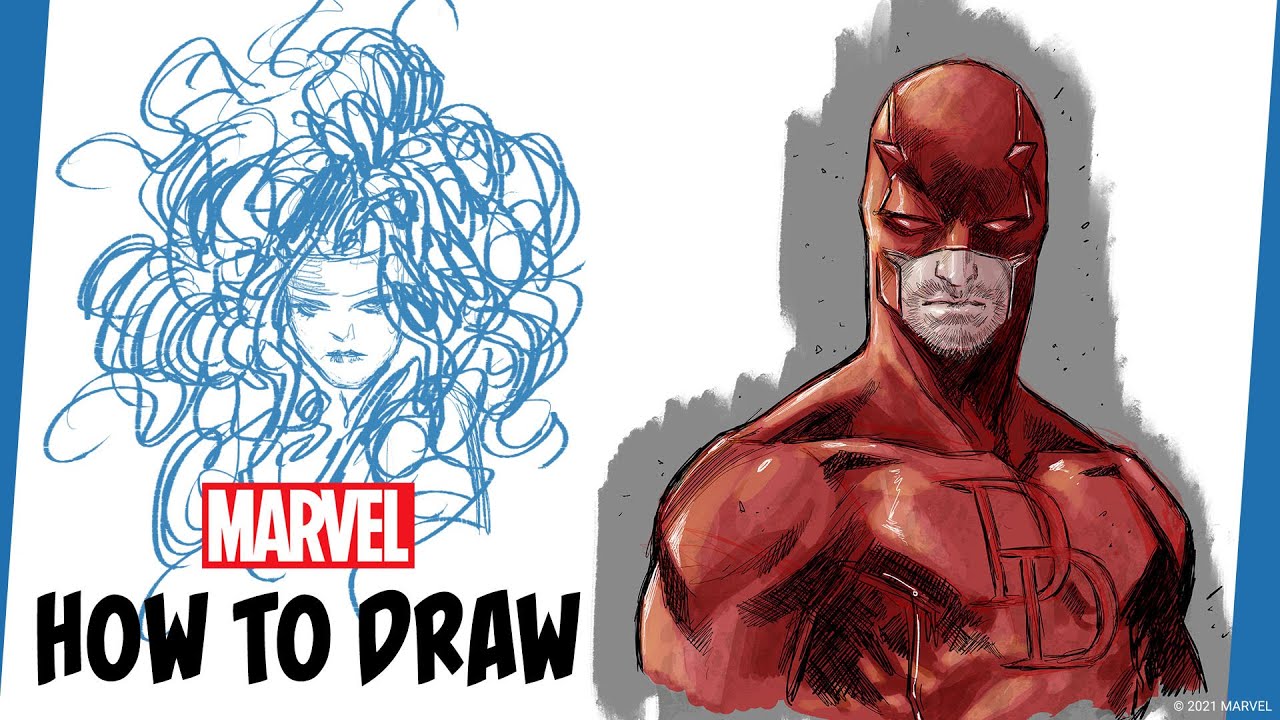 How to Draw Daredevil w/ Marco Checchetto | IN ITALIANO