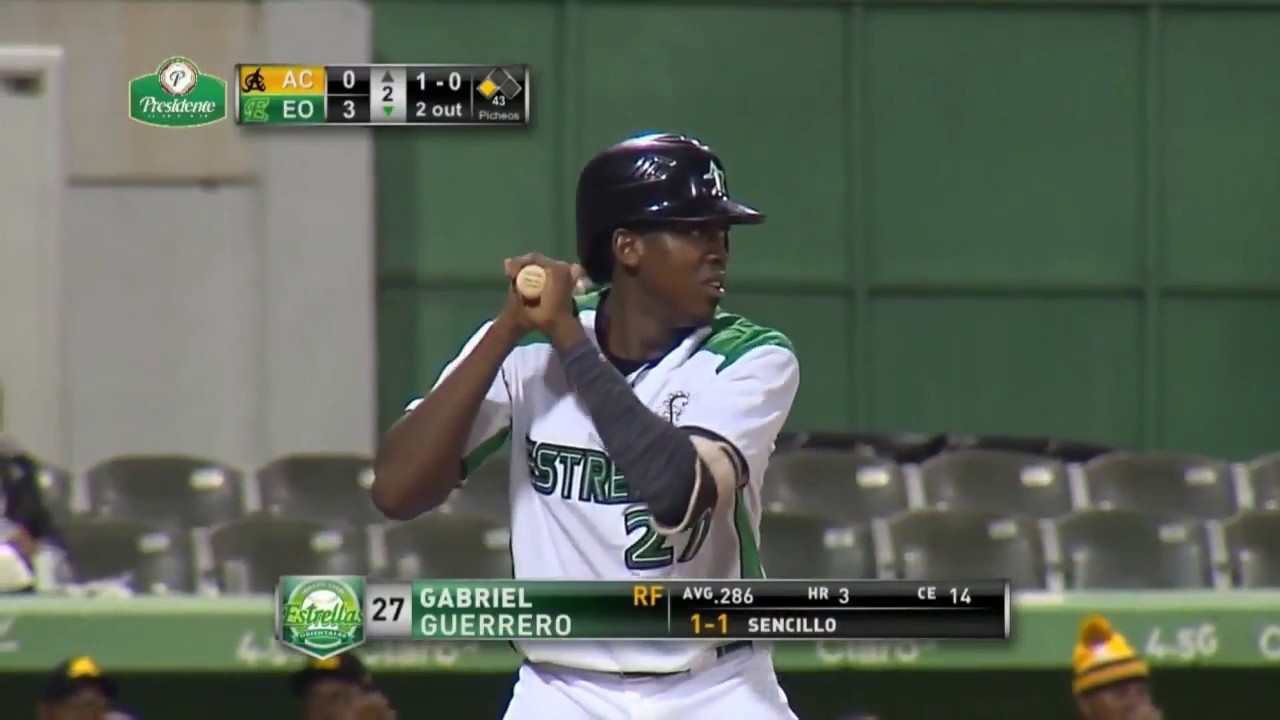 Gabriel Guerrero dispara Jonr&oacute;n de dos carreras, Juego (16 nov. 2017)