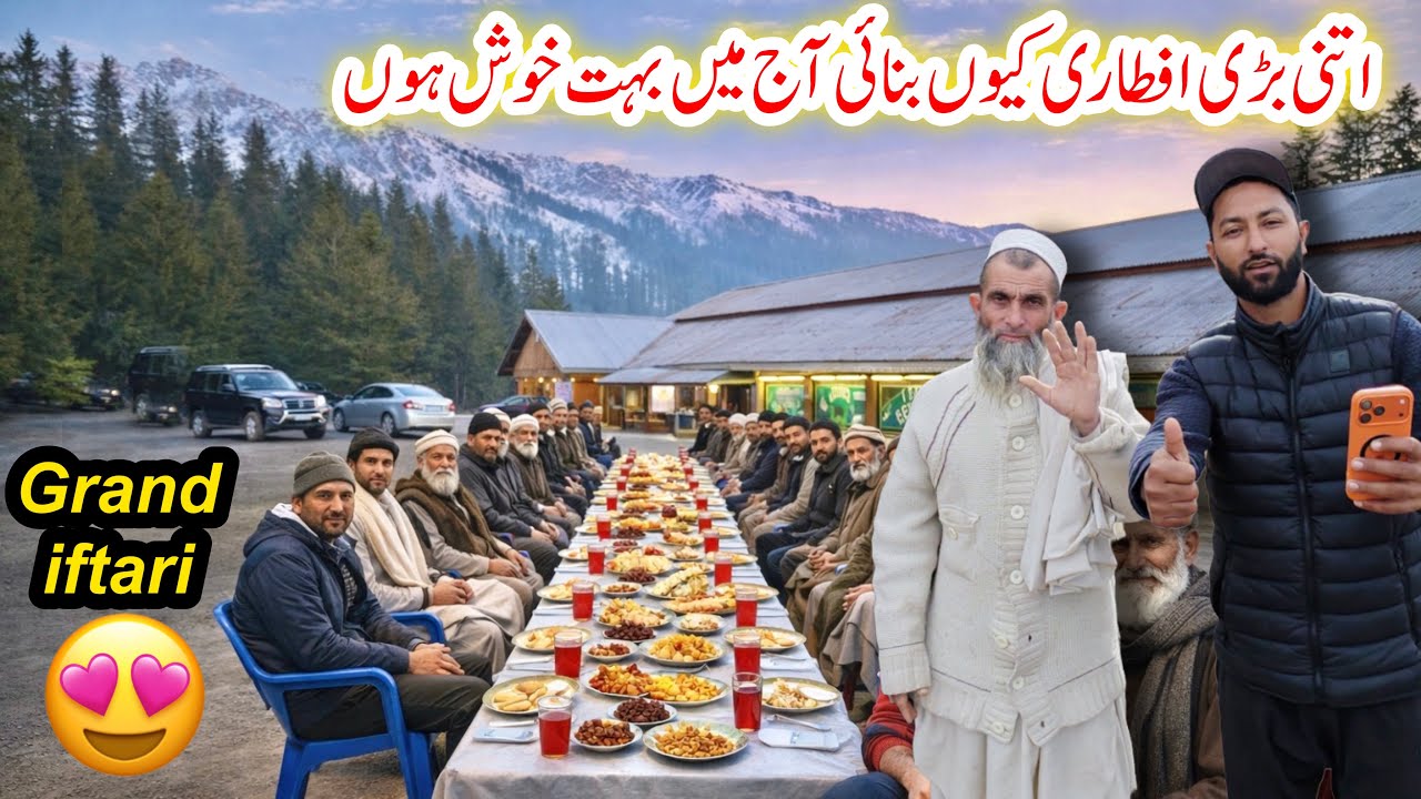  Grand Iftar Party For Kashmiri Local Villagers | Big Surprise 😍 | Day 8