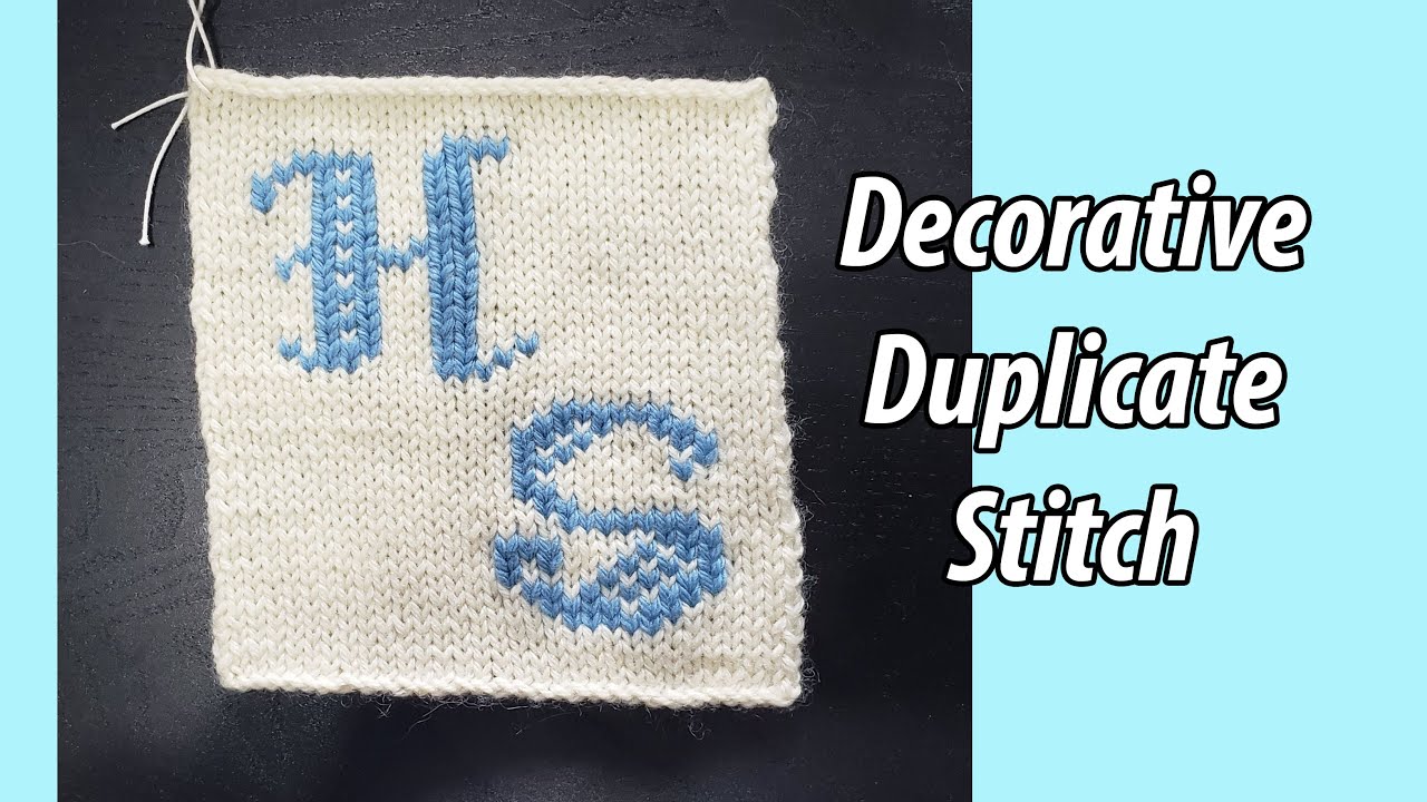 Decorative Duplicate Stitch for Knitting