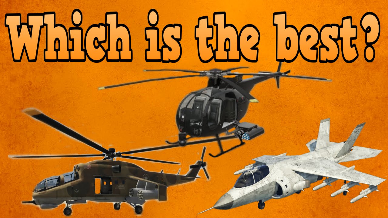 Руководства GTA Online — Buzzard VS Savage VS Hydra