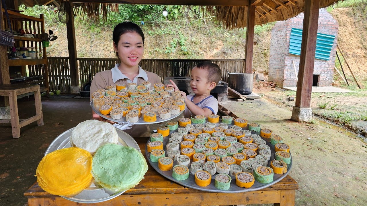 EGG CAKE - Recipe for Making Delicious, Rich Egg Cake to Sell at the Market.