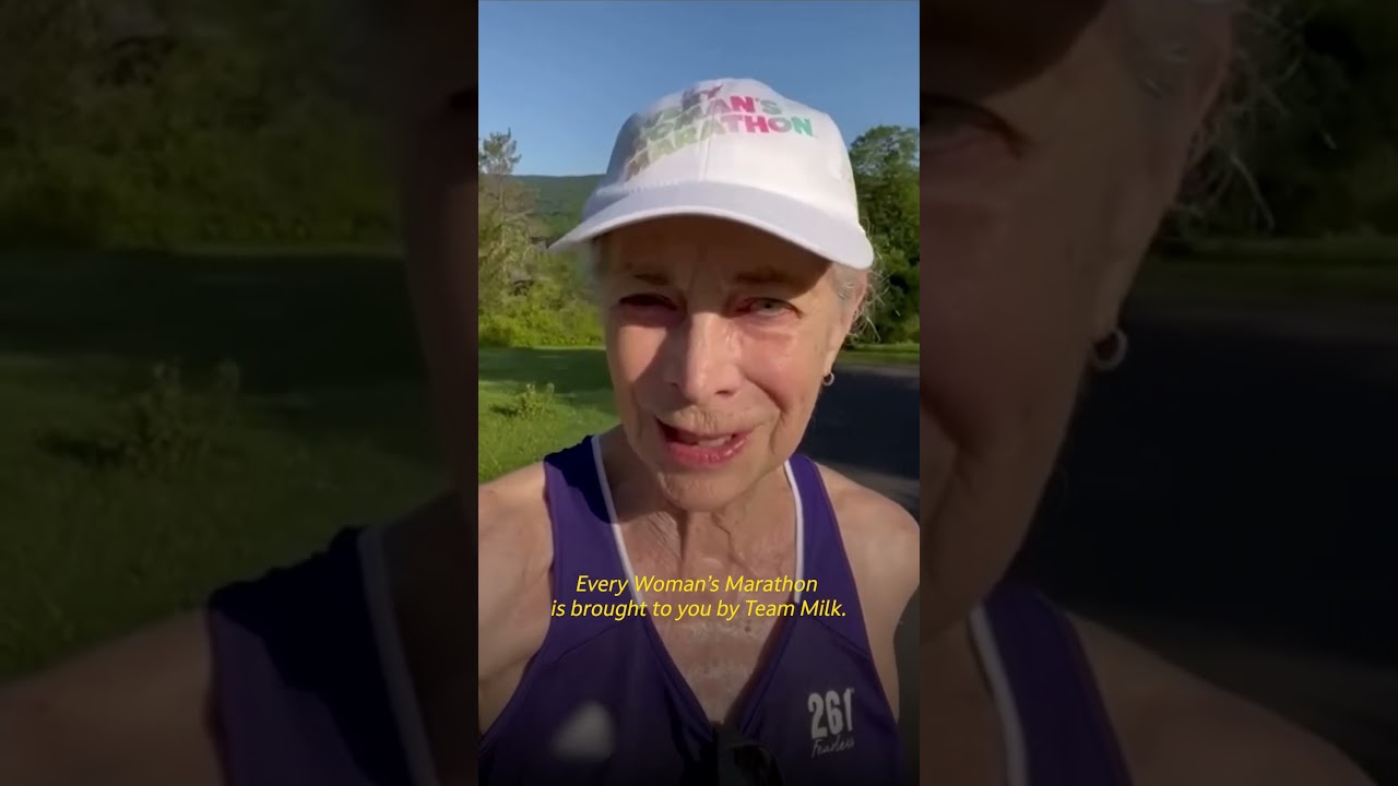 The iconic feminist runner is now promoting an anti-female event, and you have to see the details.