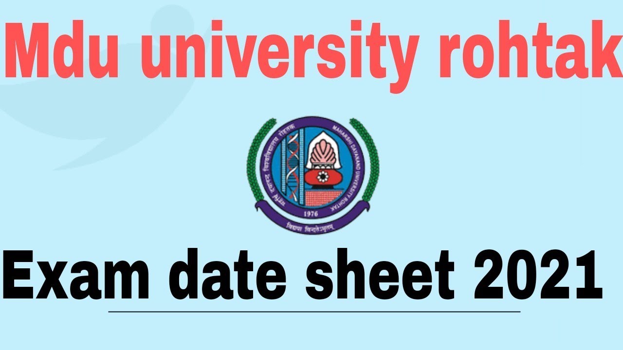 Mdu official exam update 2021// UG course BBA, BCA, B.A LLB etc exam date sheet check now ☑️☑️