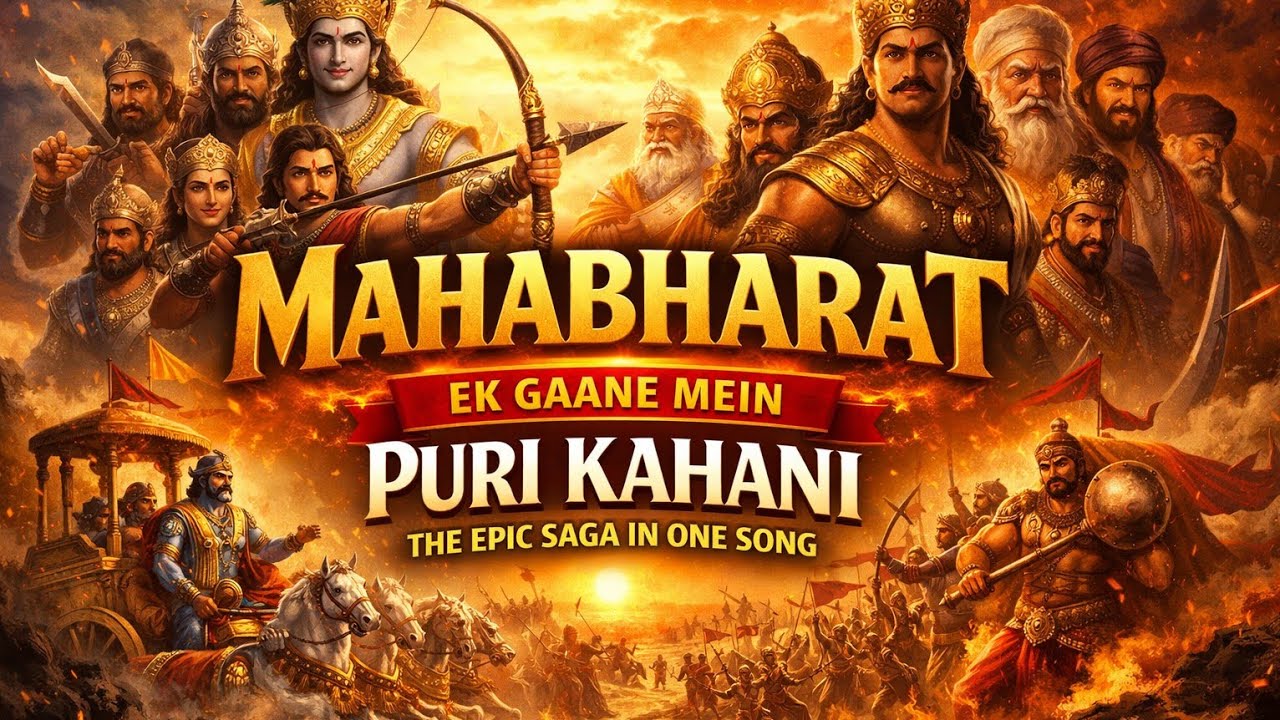 MAHABHARAT | Ek Gaane Mein Puri Kahani | Full Mahabharat  Rap Song | Kurukshetra Story.