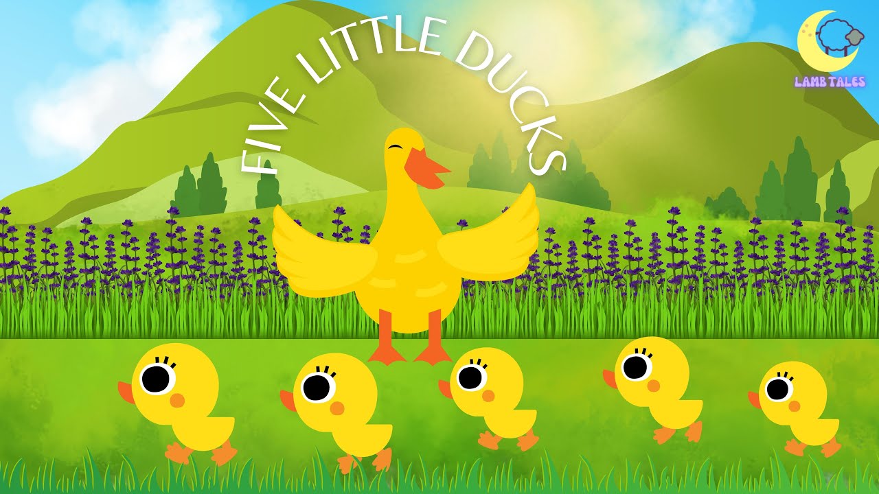 Five Little Ducks - Lamb Tales Nursery Rhymes #LambTales #nurseryrhymes  #kidsvideo #fivelittleducks