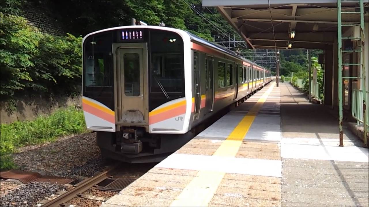 上越線E129系A25編成＋A5編成　湯檜曽駅