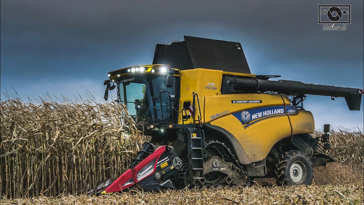 La CR8.80 de l'ETA POCHOLLE au maïs grain équipé en chenille