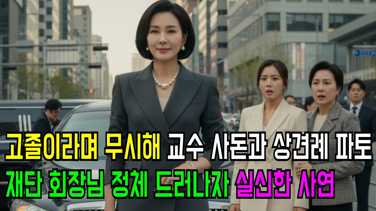 시니어tv 오디오북 인과응보 고졸이라며 무시해 교수 사돈과 상견례 파토, 재단 회장님 정체 드러나자 실신한 사연 롱폼