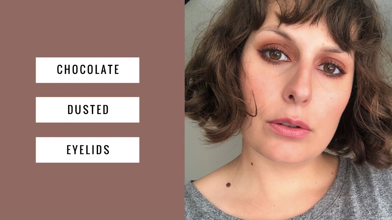 Chocolate Truffle Dusted Eyelids Makeup Look