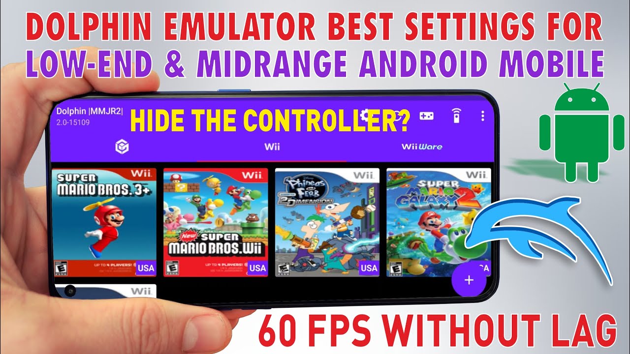 Dolphin Emulator Best Settings For Low-End & Mid-Range Android Mobile for 60 FPS without any lags
