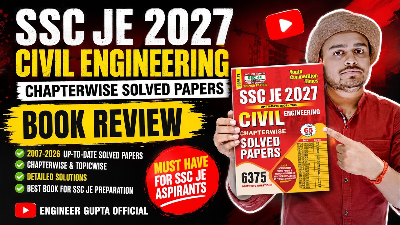 SSC JE Previous Year Papers Book Review | 2004&ndash;2026 Solved Papers | Civil Engineering