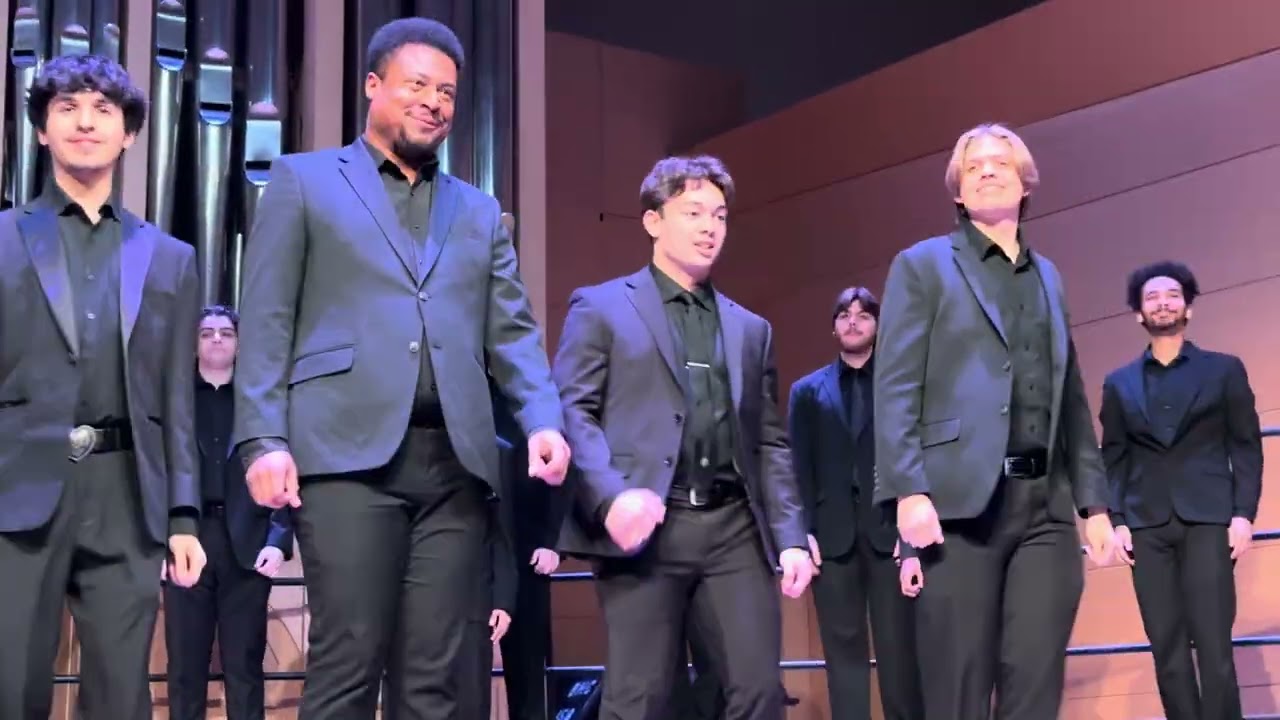 Dancing show choir at UNLV starring Fred and boys 