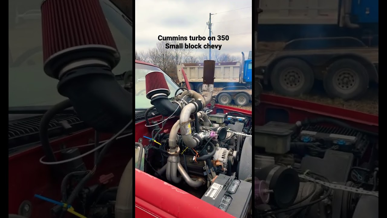 Here is the single turbo 350 chevy, leave a comment on what you want to see us do to it!