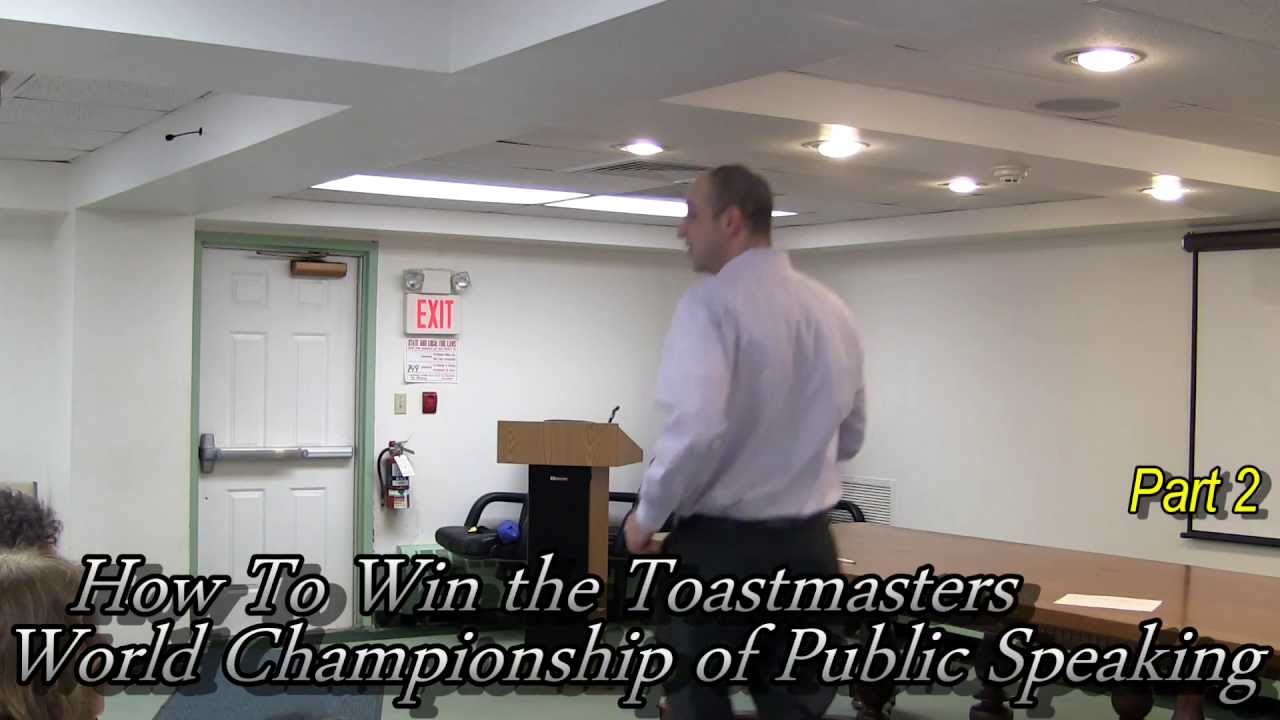 How to Win the World Championship of Public Speaking with J.Donovan part 2/4