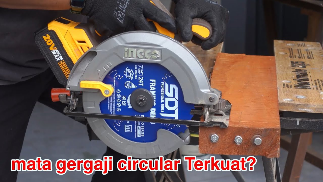 gila.. jangankan paku, baut jg di gass🤣 - SDT FRAMING DEMO SAW BLADE 24T MATA GERGAJI CIRCULAR SAW 7