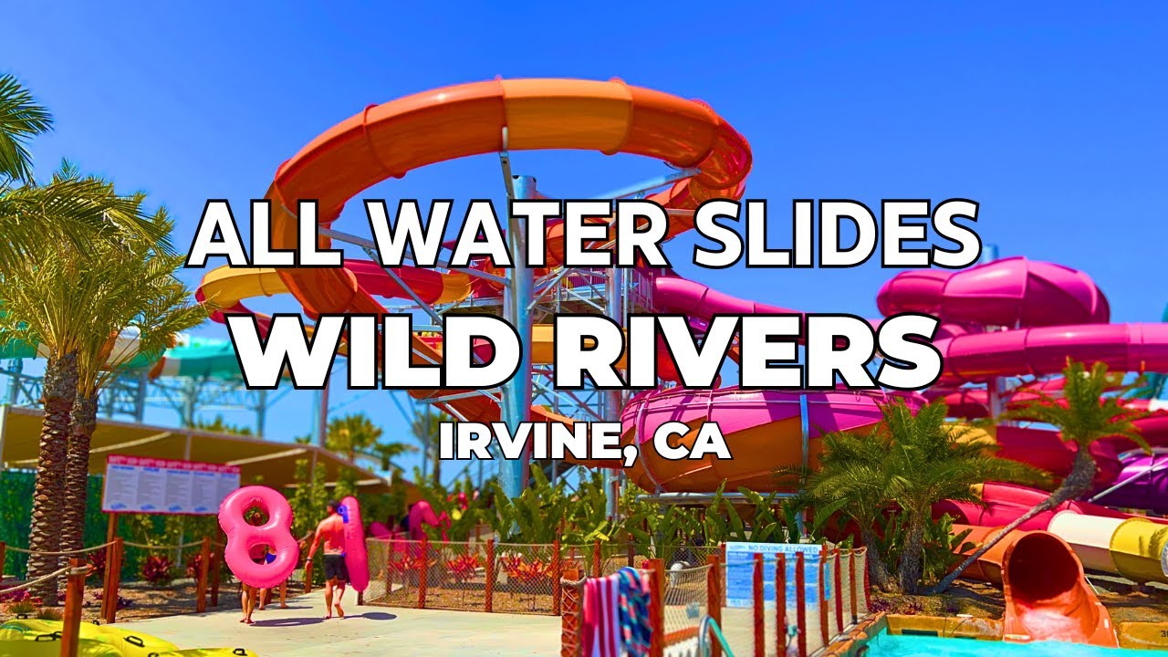 ORANGE COUNTY'S BEST WATERPARK - Wild Rivers Irvine All Water Slides Compilation