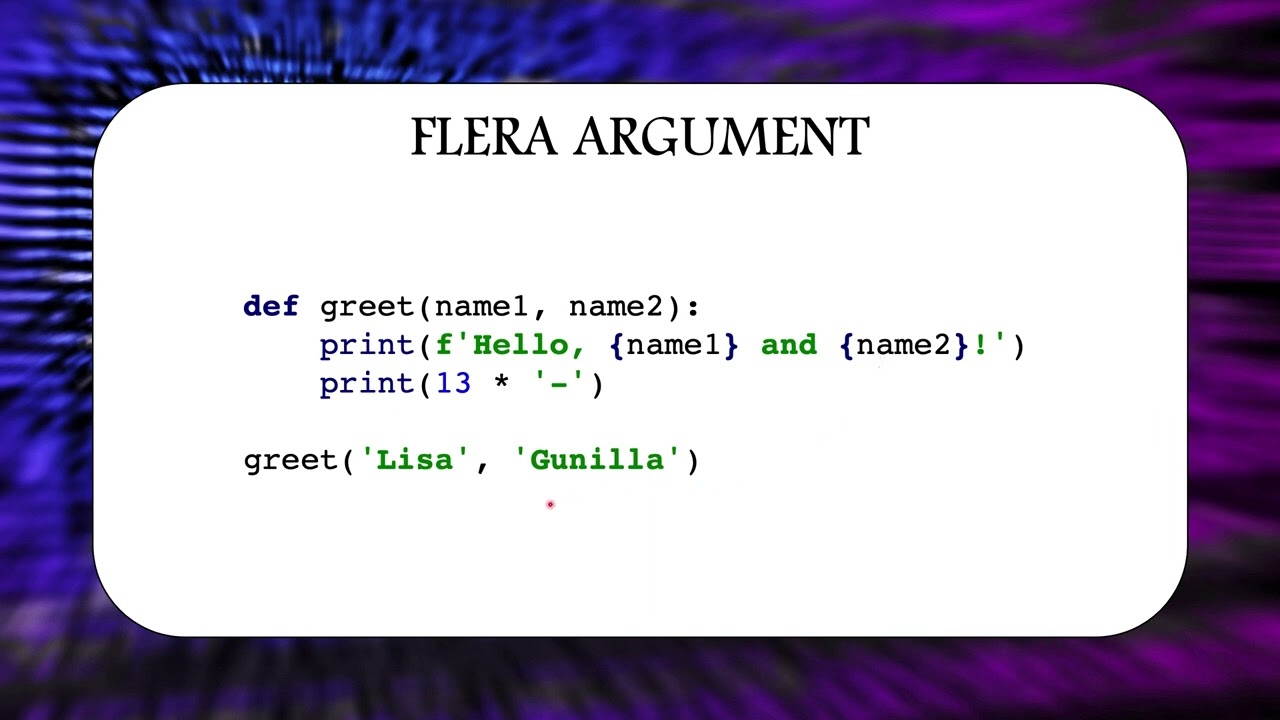 Funktioner i Python