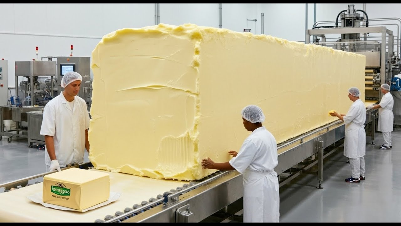 Inside the Modern Butter Factory | How Millions of Pounds Are Made Daily! (Full Process in 4K)