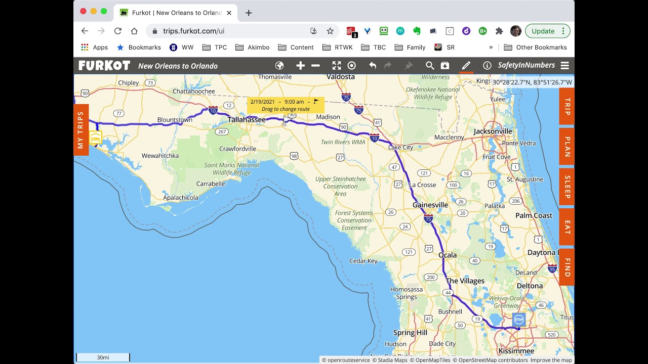 Road Trips with Kids - Trip Planning - how to use Furkot