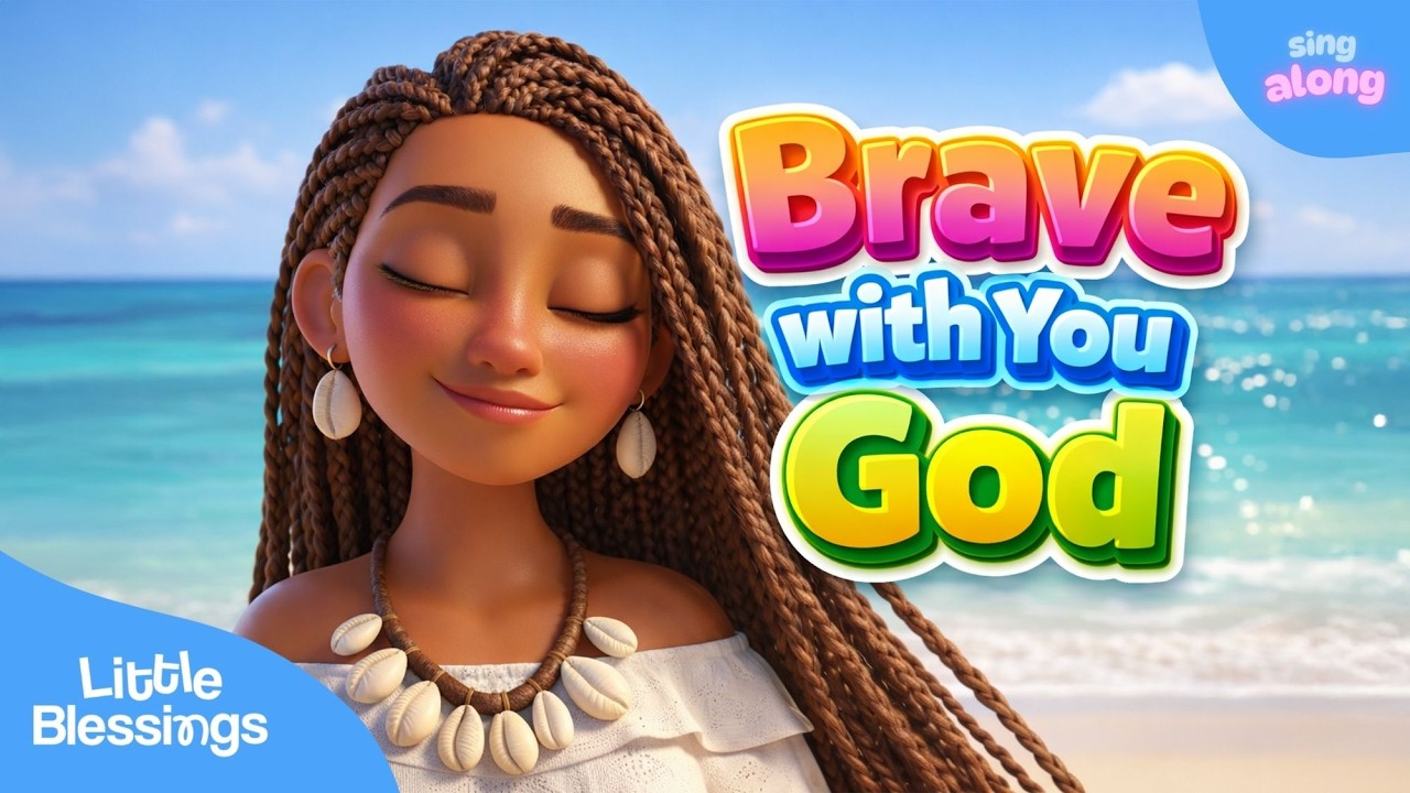 🌊 BRAVE WITH YOU GOD | Kids Christian Song About Courage and Faith