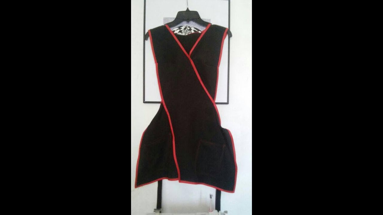 Trazo para mandil cruzado