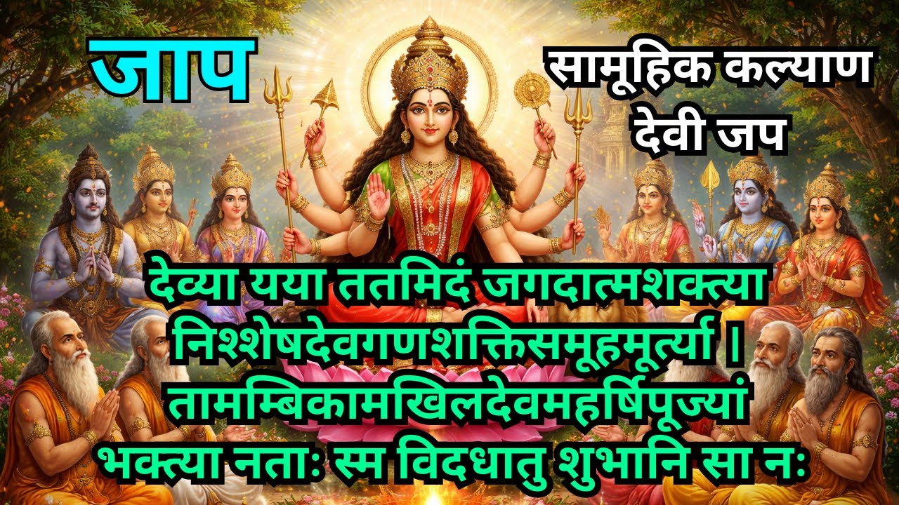 “सामूहिक कल्याण के लिए देवी जप | विश्व शांति, लोक मंगल और सर्वजन हिताय साधना” #bhajan