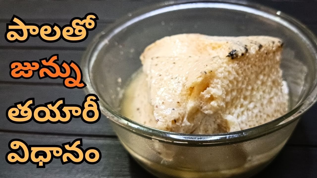 గేదె పాలతో స్వచ్ఛమైన జున్ను | Village Style Junnu Recipe | Traditional Colostrum Sweet