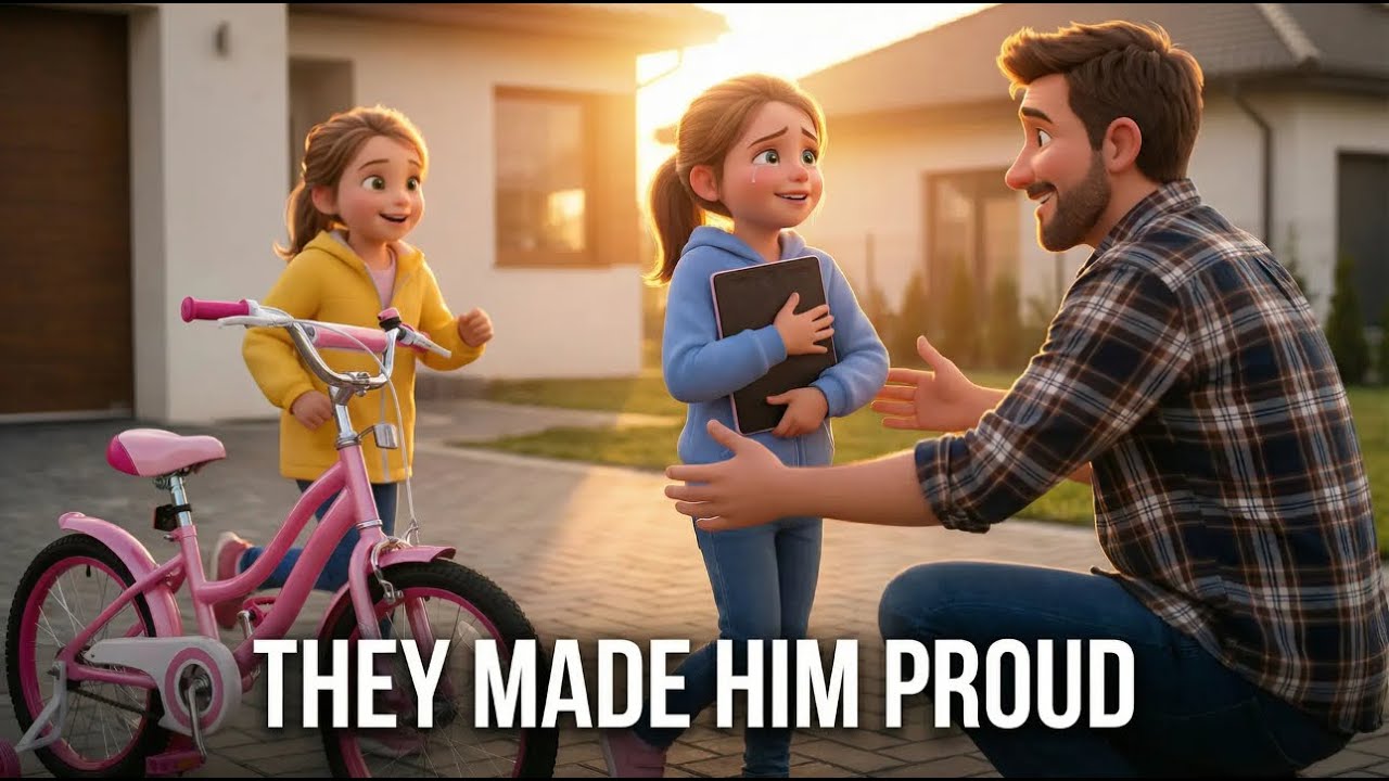 When Dad Came Home to His Daughters' Big News