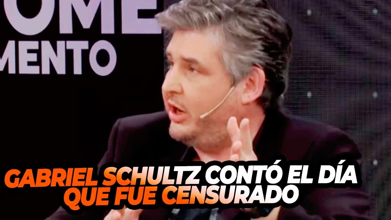 Gabriel Schultz record&oacute; el d&iacute;a que fue censurado en un programa de televisi&oacute;n