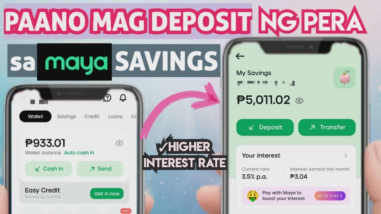 HOW TO DEPOSIT MAYA SAVINGS | PAANO MAG DEPOSIT SA MAYA SAVINGS
