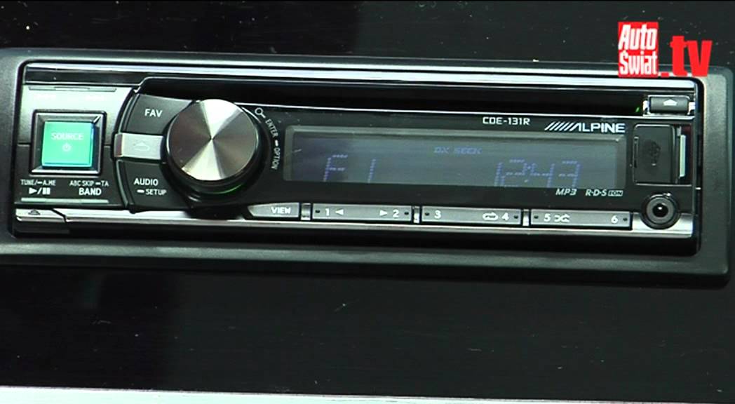 Test trzech markowych radioodtwarzaczy - Alpine CDE 131R (cz.2)
