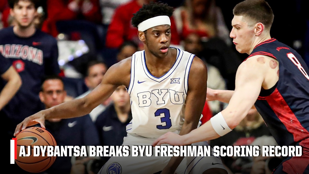 AJ Dybantsa drops 35 PTS vs. Arizona to break BYU FRESHMAN SCORING RECORD 😤 | ESPN CBB