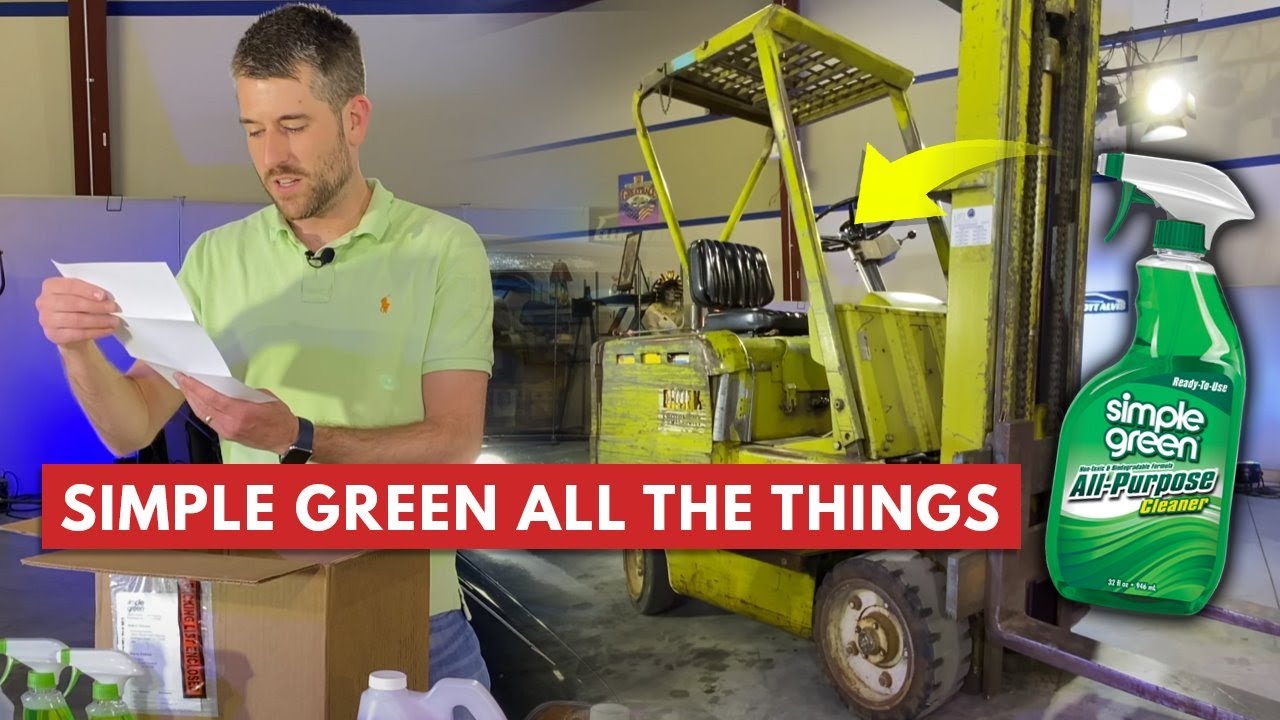 Keeping It Simple: Detailing A FORKLIFT And My Malibu Using Only Simple Green And Water