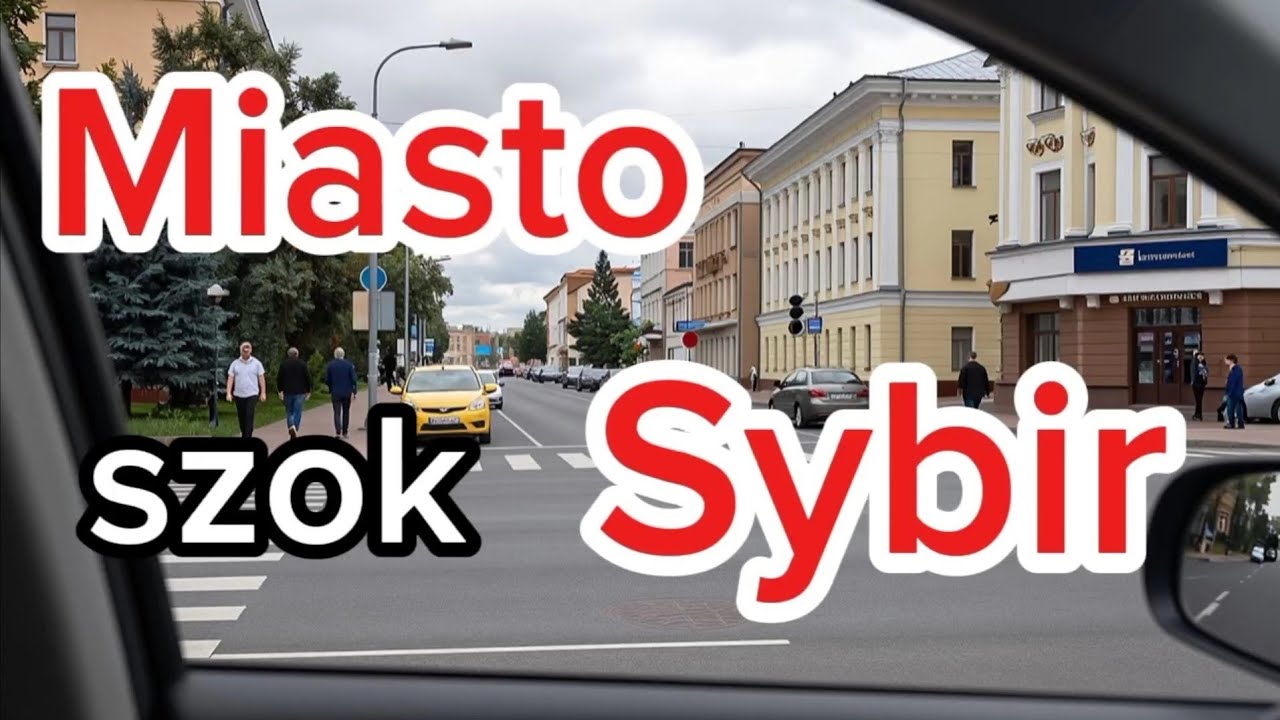 Przejażdżka, rosyjskie miasto Nowosybirsk, testuję 4k, 60fps