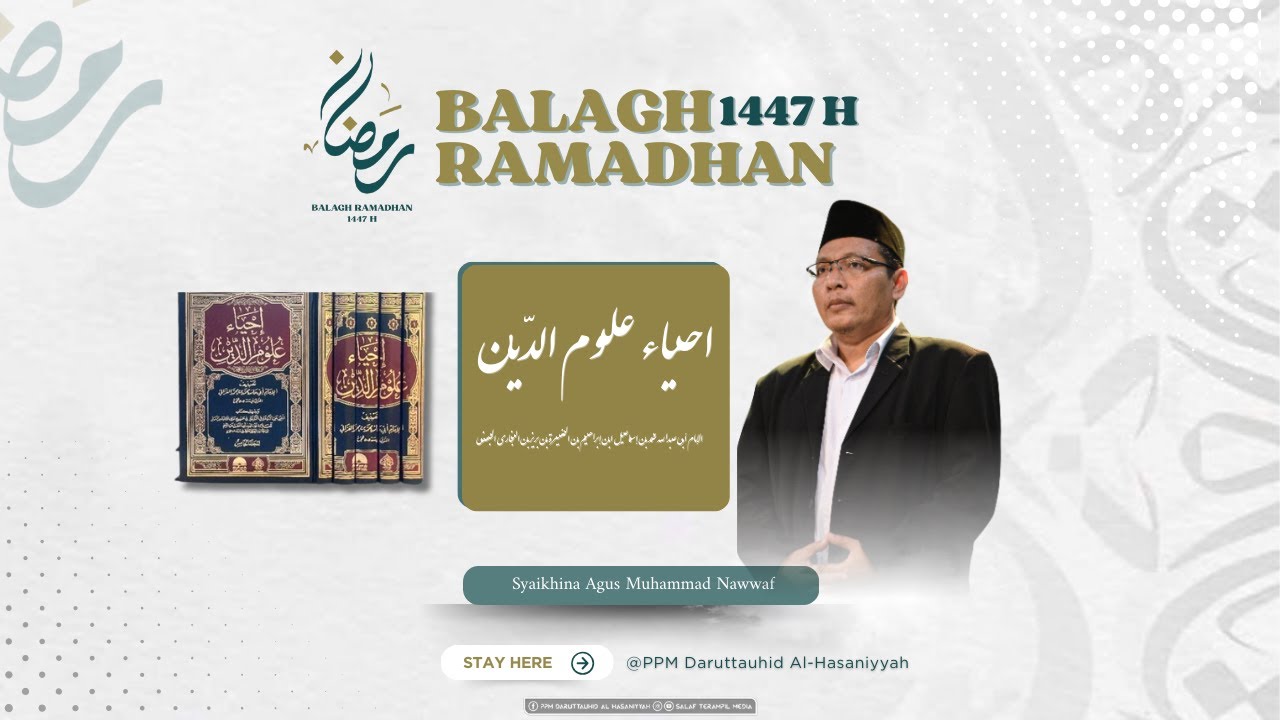 🔴 LIVE 25²) || IHYA'ULUMIDDIN JUZ 2|| KH ABDULLAH HASYIM