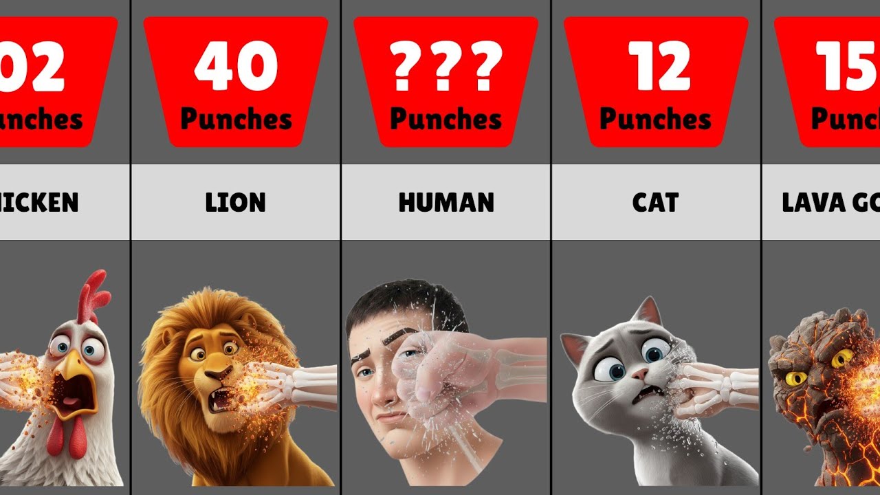 How Many Punches To Kill These __________