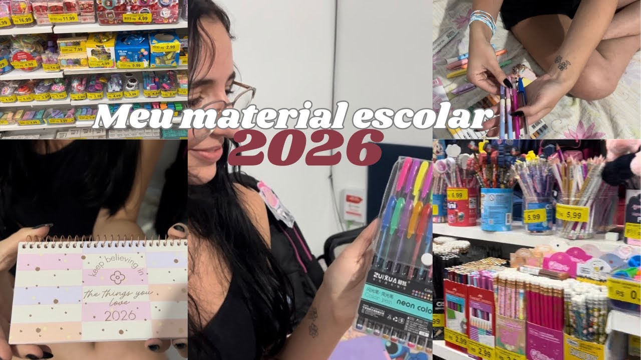 Meu material escolar 2026(2 E.M.) ✨📚