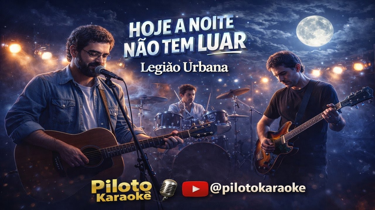 Karaokê Hoje a noite não tem luar Legião urbana
