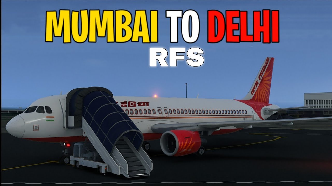 Mumbai to Delhi FLIGHT gameplay || real flight simulator 