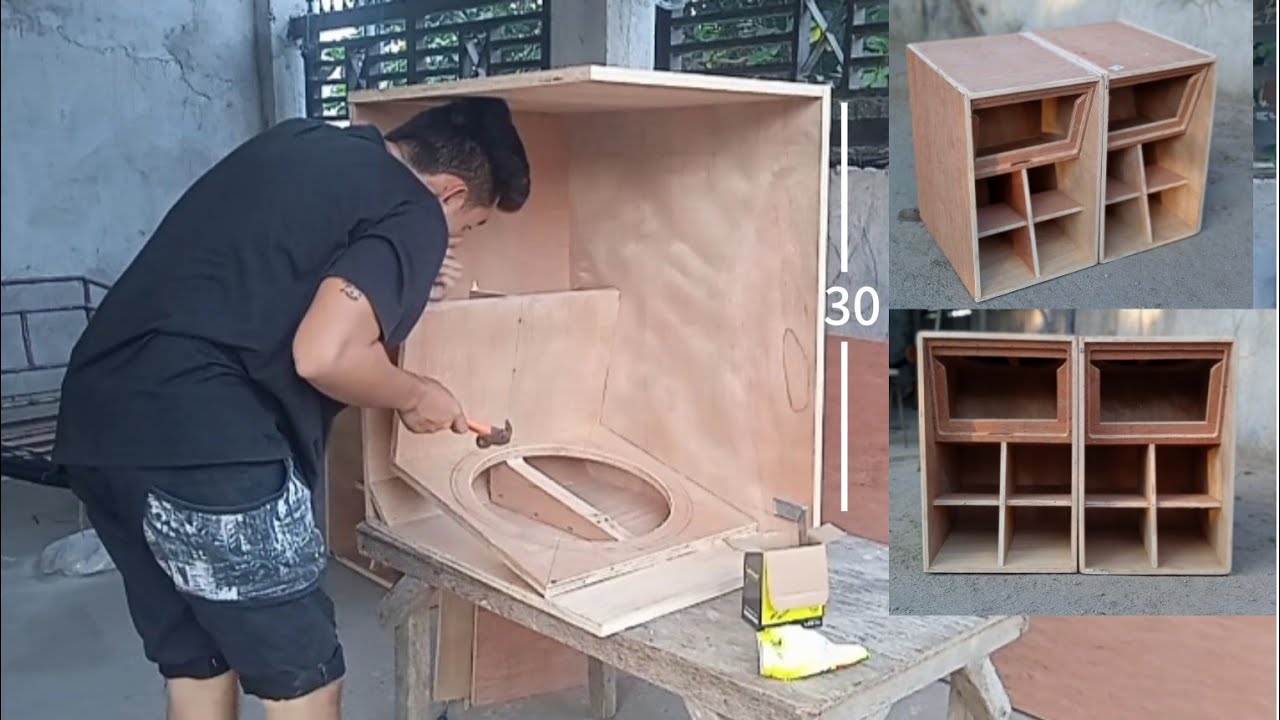 CV d15 sukat ang Kung paano ginawa (full video) full size dimension tutorial | HARD BASS BOX design 